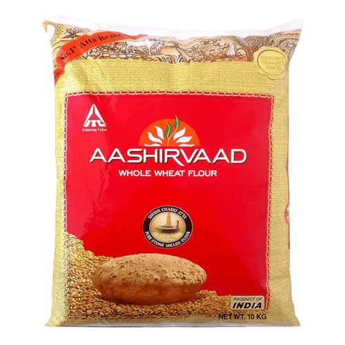 Aashirvaad - Chakki Atta (Export Pack) Whole Wheat Flour - 10kg