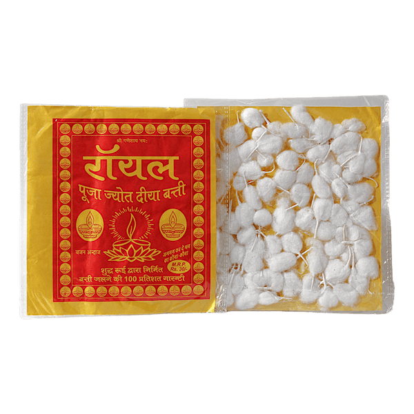 Cotton - Diva Batti wicks Round (Pooja) - Standard