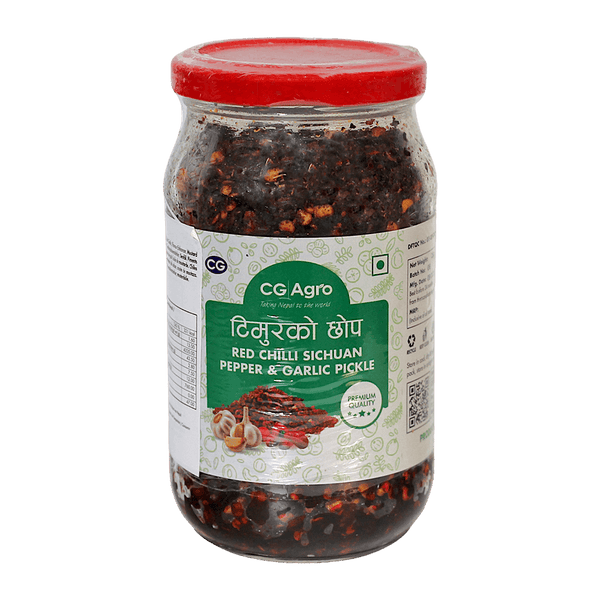 CG - Agro Red Chilli Sichuan Pepper & Garlic Pickle - 250g