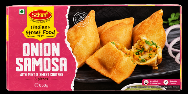 Schani - (Frozen) Onion Samosa (with Mint & Sweet Chutney) 8 pieces