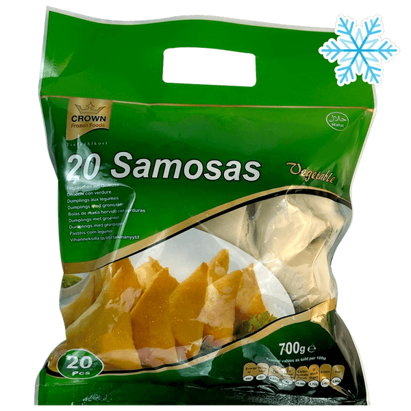 Crown - (Frozen) Samosas Vegetables Halal 20 Pieces - 700g