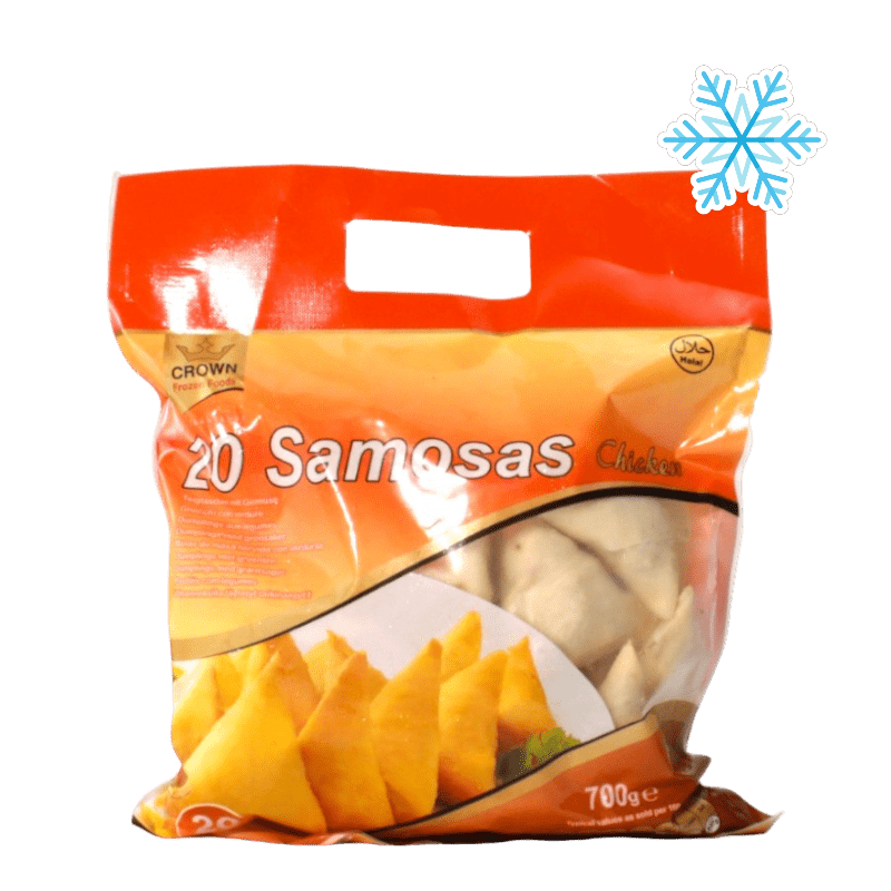 Crown - (Frozen) Samosas Chicken 20 Pieces Halal