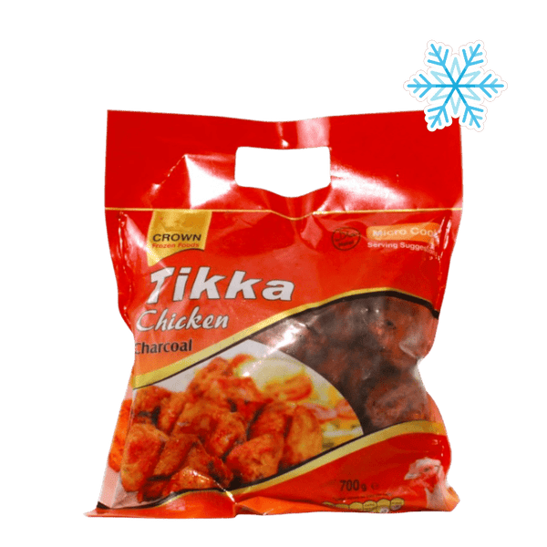 Crown - (Frozen) Tikka Chicken Charcoal 12 Pieces Halal - 700g