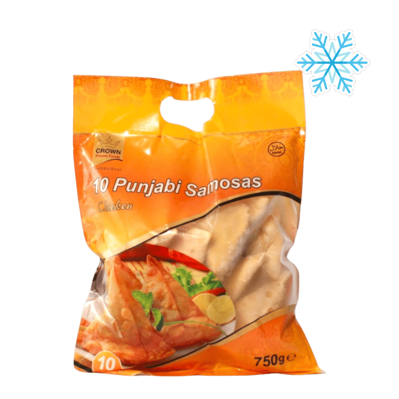 Crown - (Frozen) Punjabi Samosas Chicken 10 Pieces Halal