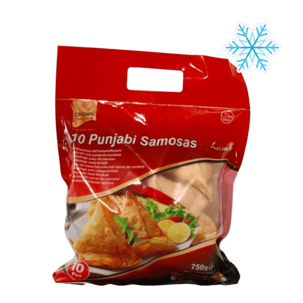 Crown - (Frozen) Punjabi Samosas Lamb 10 Pieces Halal - 750g