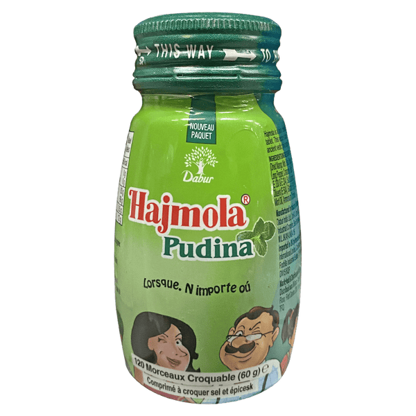 Dabur - 120 pieces Hajmola Pudina Digestion (Mint) - Standard
