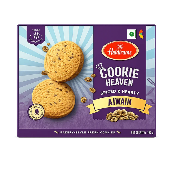 Haldiram's - (Best Before 12/08/26) Ajwain Cookies