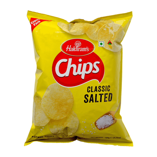 Haldiram's - (Best Before 12/08/26) Classic Salted Chips - 120g