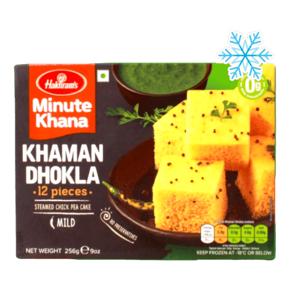 Haldiram's - (Frozen) Minute Khana Khaman Dhokla (Mild) 12 Pieces - 256g