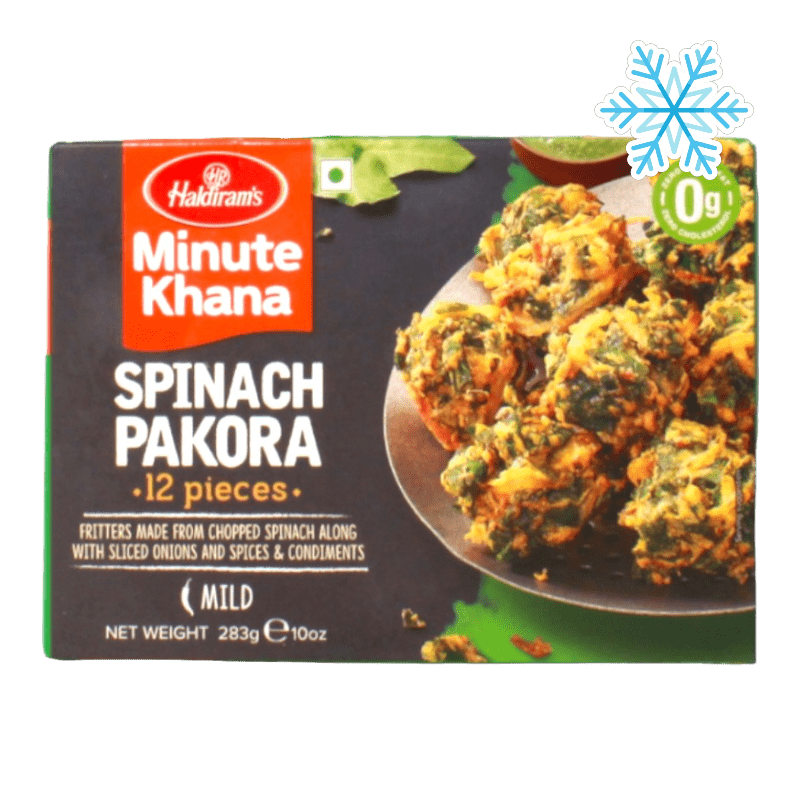 Haldiram's - (Frozen) Minute Khana Spinach Pakora (Mild) 12 Pieces