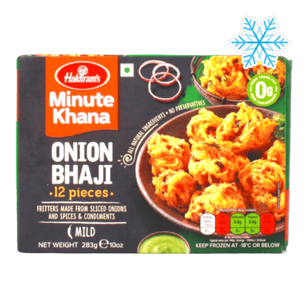 Haldiram's - (Frozen) Minute Khana Onion Bhaji (Mild) 12 Pieces - 283g