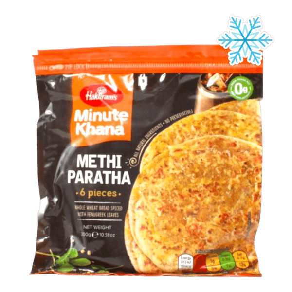 Haldiram's - (Frozen) Minute Khana Methi Paratha 6 Pieces - 300g