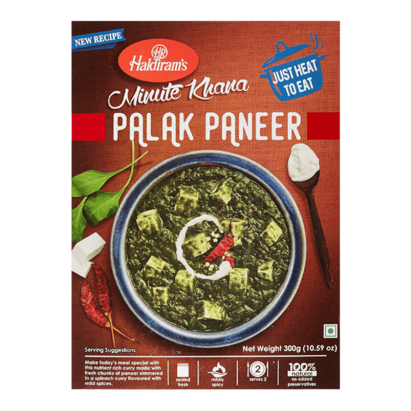 Haldiram's - Palak Paneer (ready-to-eat with tofu) RTE