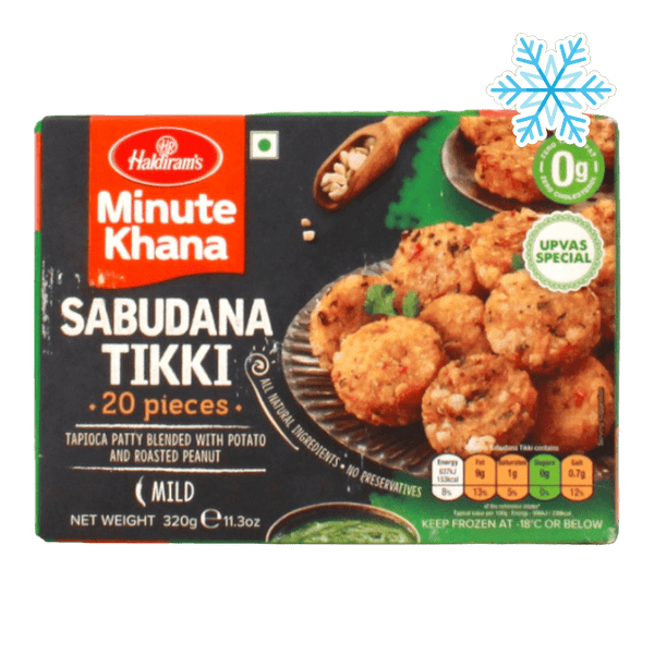 Haldiram's - (Frozen) Minute Khana Sabudana Tikki (Mild) 20 Pieces - 320g
