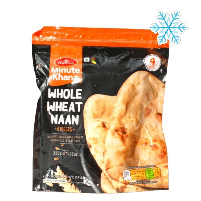 Haldiram's - (Frozen) Minute Khana Whole Wheat Naan 4 Pieces