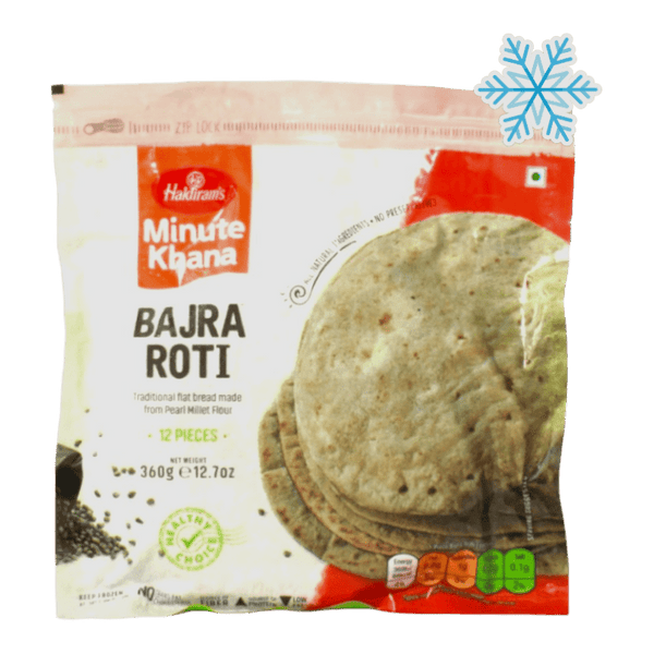 Haldiram's - (Frozen) Minute Khana Bajra Roti 12 Pieces - 360g