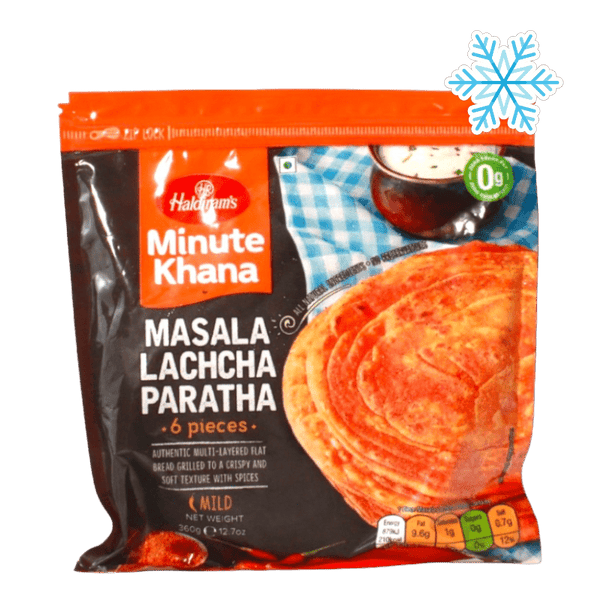 Haldiram's - (Frozen) Minute Khana Masala Lachcha Paratha (Mild) 6 Pieces - 360g