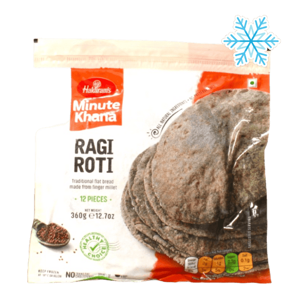 Haldiram's - (Frozen) Minute Khana Ragi Roti 12 Pieces - 360g