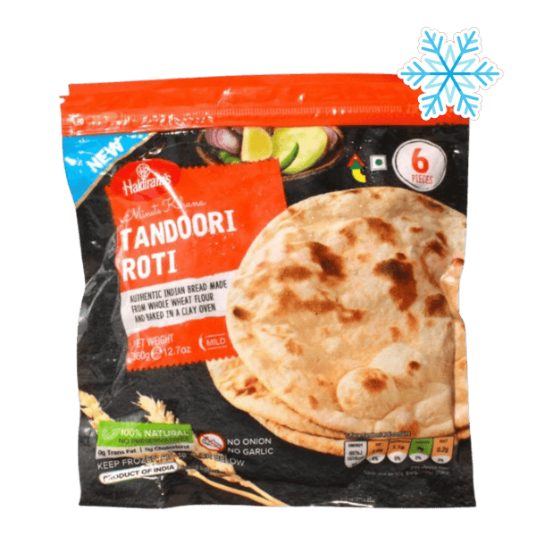 Haldiram's - (Frozen) Minute Khana Tandoori Roti 6 Pieces - 360g