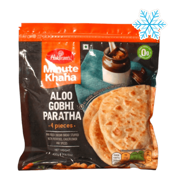 Haldiram's - (Frozen) Minute Khana Aloo Gobhi Paratha 4 Pieces - 400g
