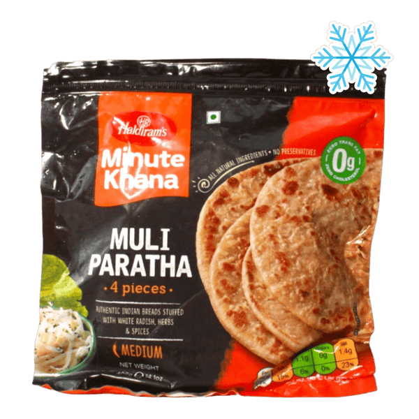 Haldiram's - (Frozen) Minute Khana Muli Paratha (Medium) 4 Pieces - 400g