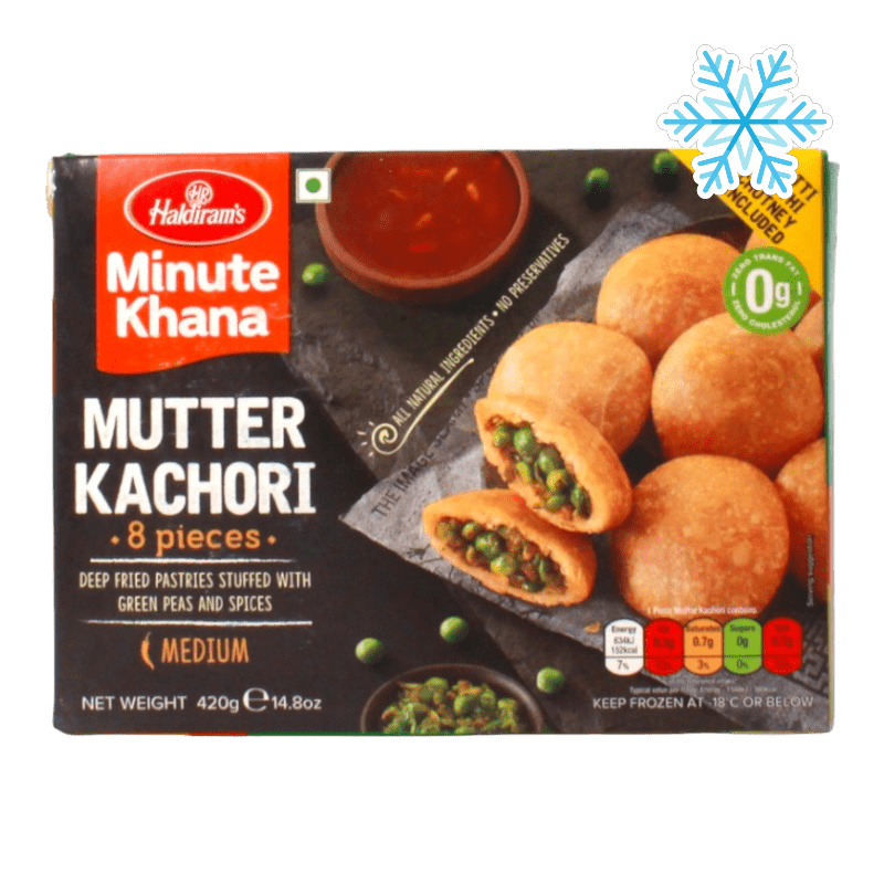 Haldiram's - (Frozen) Minute Khana Mutter Kachori (Medium) 8 Pieces