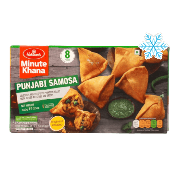 Haldiram's - (Frozen) Minute Khana Punjabi Samosa (Medium) 8 Pieces - 650g