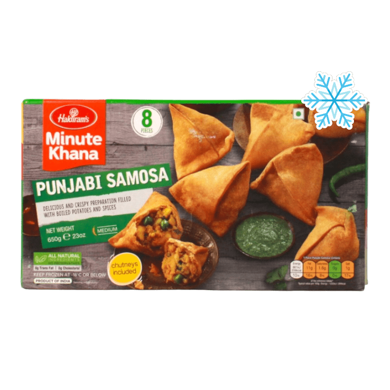 Haldiram's - (Frozen) Minute Khana Punjabi Samosa (Medium) 8 Pieces