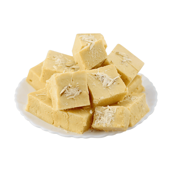 Handmade - & Fresh Barfi (With Flaked Almonds) - 400g