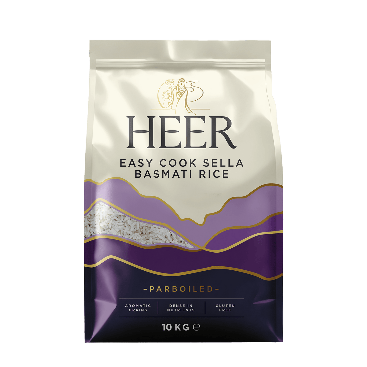 Heer - 10kg Easy cook sella basmati rice (parboiled)
