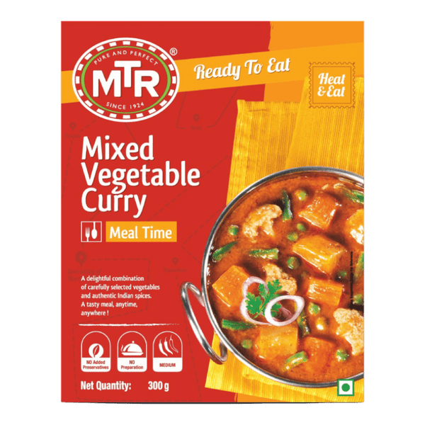 MTR - mixed Vegetable Curry RTE - 300g