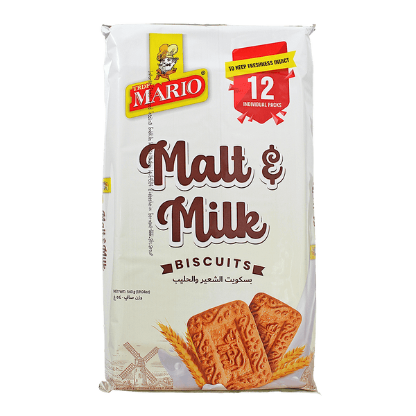 Mario - Biscuits Malt & Milk - 540g