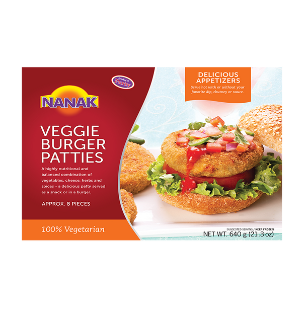 Nanak - (Frozen) Burger Veggie Patties (8 Pieces)
