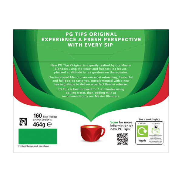 PG Tips - 160 teabags Black Tea - Gallery Image 2