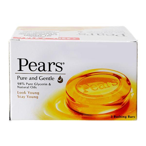Pears - Soap Pure & Gentle ( Pack of 3) - 375g
