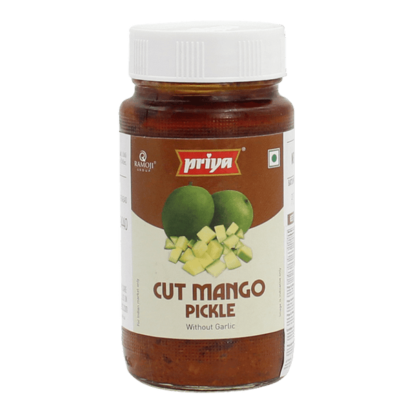 Priya - Cut Mango Pickle (without Garlic) - 300g