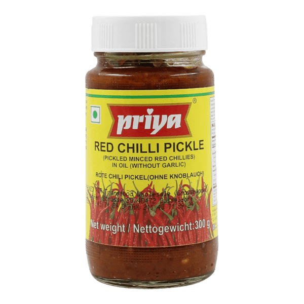Priya - Red Chili Pickle (without Garlic) - 300g