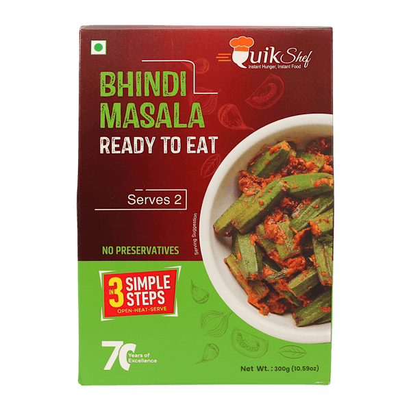 QuikShef - Bhindi Masala RTE (Serves 2) - 300g