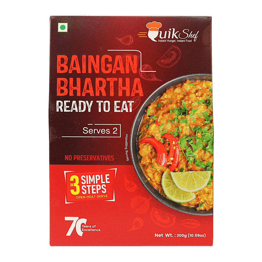 QuikShef - Baingan Bharta RTE (Serves 2)