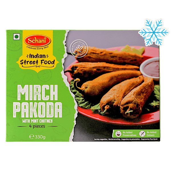 Schani - (Frozen) Mirchi Pakoda (with Mint Chutney) 4 pieces - 330g