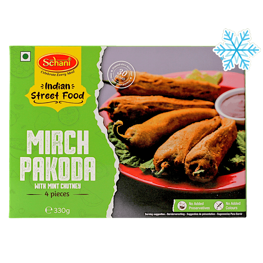Schani - (Frozen) Mirchi Pakoda (with Mint Chutney) 4 pieces