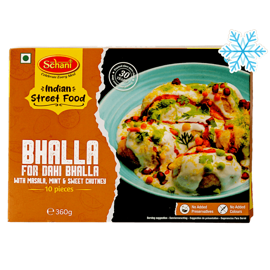 Schani - (Frozen) Dahi Bhalla (with Masala, mint & sweet chutney) 10 pieces