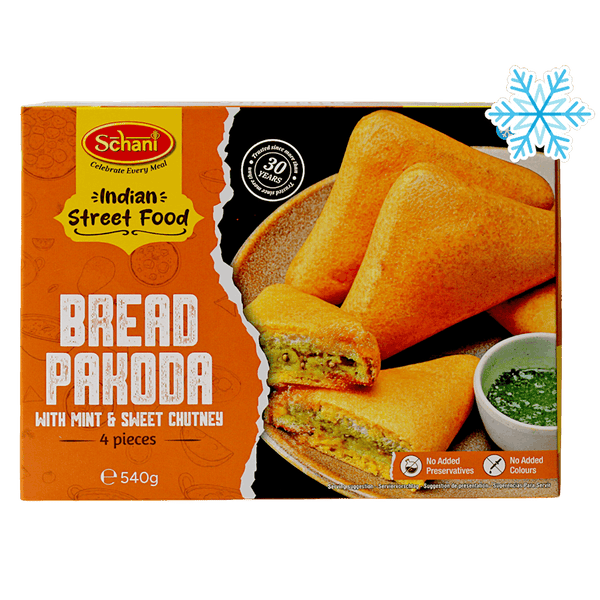 Schani - (Frozen) Bread Pakoda (with Mint & Sweet Chutney) 4 pieces - 540g
