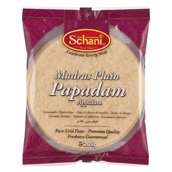 Schani - Plain Madras Papadam (Appalam) - 200g