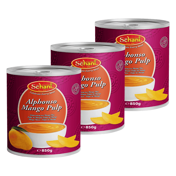 Schani - 3x Mango Pulp Alphonso - 850g