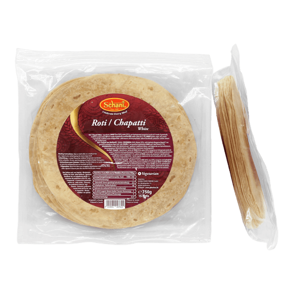 Schani - Roti/Chapatti Flatbread white 15 pieces - 750g