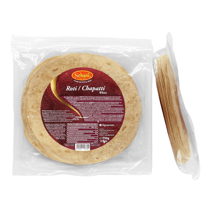 Schani - Roti/Chapatti Flatbread white 15 pieces