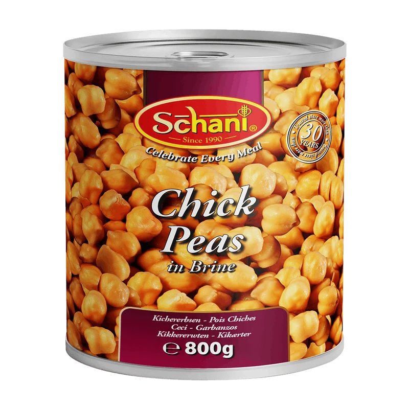 Schani - (Best Before 30/07/2026) Boiled Chickpeas (Kabuli Chana)