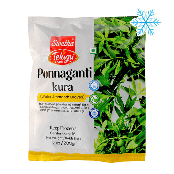 Telugu - (Frozen) Ponnaganti Kura (Water Amaranth Leaves) - 200g