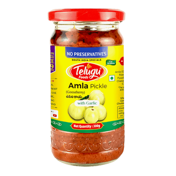 Telugu - Amla Pickle with Garlic - 300g